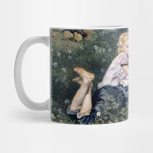 Watching butterflies Mug